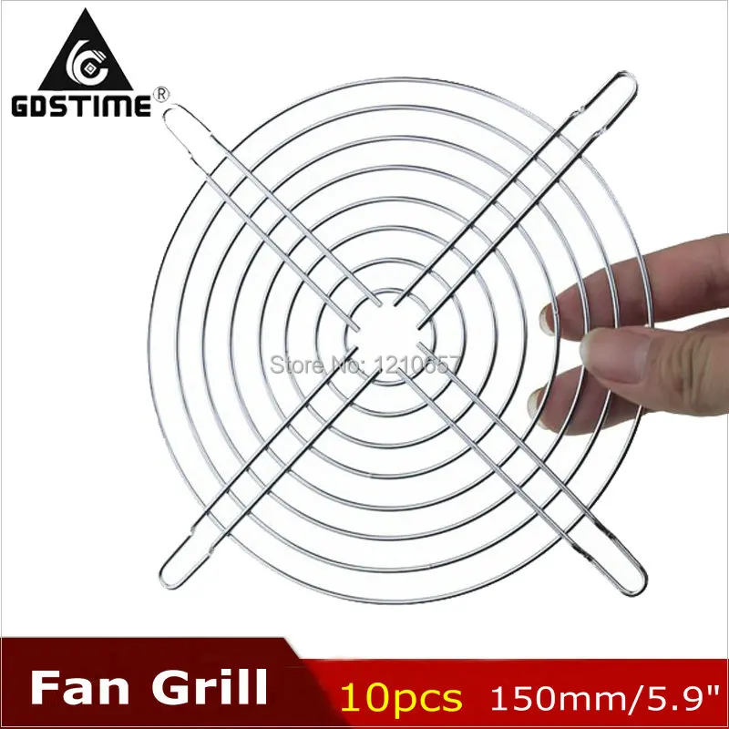 

10 PCS Gdstime Metal Steel 150mm 15cm Fan Protector Finger Guard Grill Net