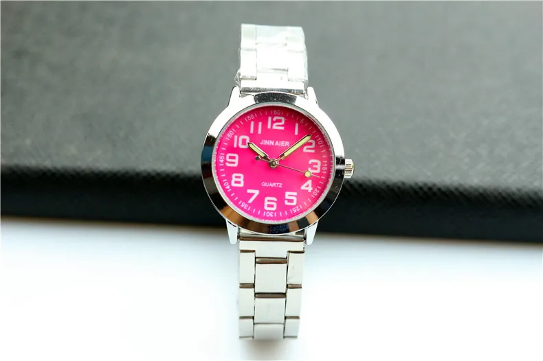 Nazeyt Nieuwe Mode Midden Kinderen Eenvoudige Wijzerplaat Quartz Horloge Kleine Ladie Horloge Stalen Band Lichtgevende Handen Gift Klok Mujer Reloje