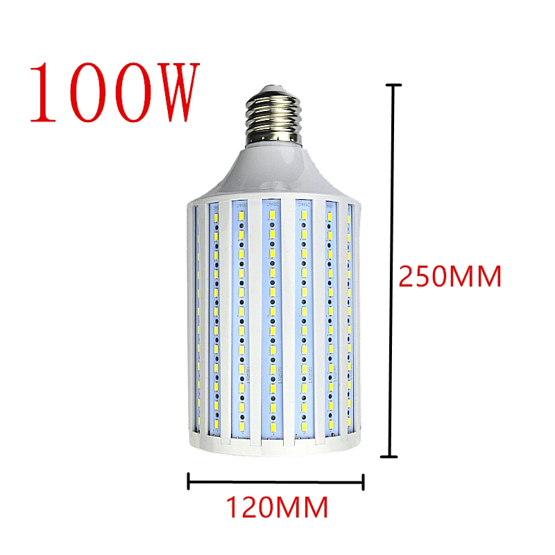 Lampa z żarówką LED E14 B22 E27 E26 E39 E40 5730 kukurydzy światło punktowe 25W 30W 40W 50W 60W 80W 100W Lampada 110V 220V zimny ciepły białe światełka