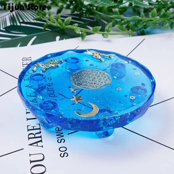 New Creative Mini Resin Table Mold Silicone Epoxy Exhibition Table Mold Diy Crafting Tools