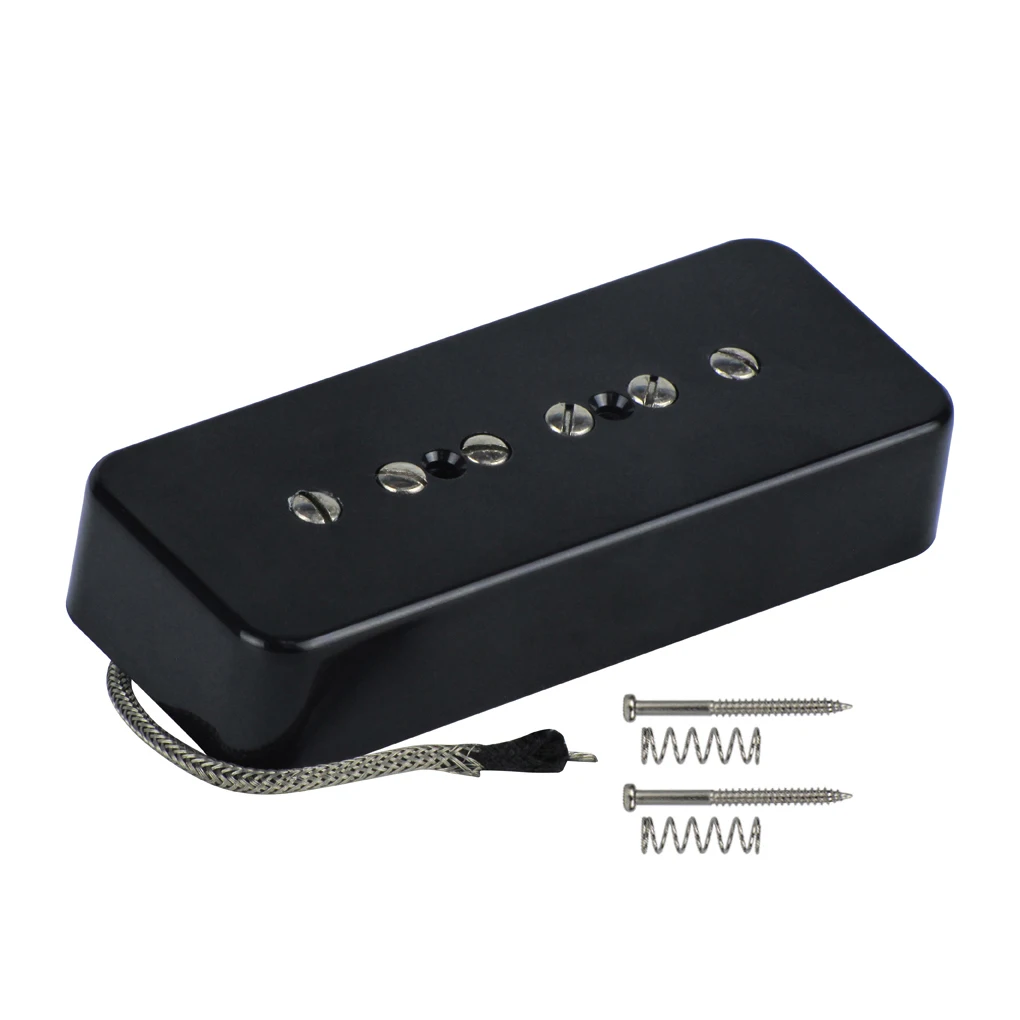 NEW 1PCS Vintage Alnico 5 Guitar Pickup Soapbar P90 P 90 Pickup Guitar Accessories Neck / Bridge ,Chrome/Black/Yellow Choose