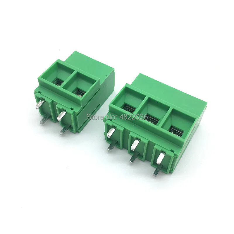 Terminal de alta corrente 57a 750v, 5 peças 135t-10.16mm parafuso pcb terminal 2 pinos 3 pinos conector terminal de cobre