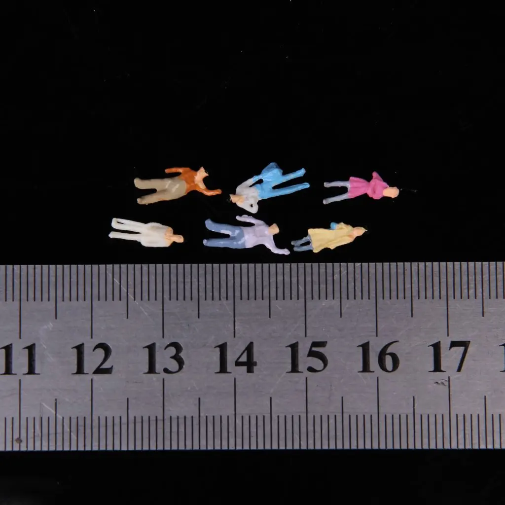 FBIL-New 100pcs Painted Model Train People Figures Scale N (1 to 150)