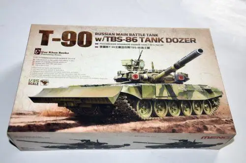 

Meng 1/35 scale TS-014 Russian Main Battle Tank T-90 / TBS-86 Tank Dozer Model