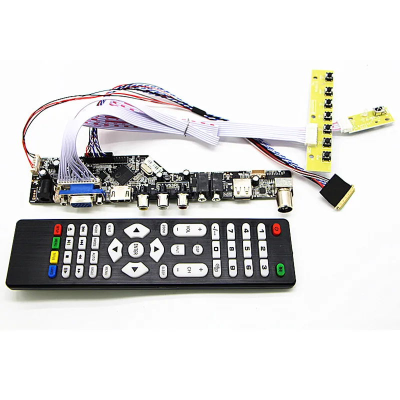 TV + HDMI + VGA + AV + USB + الصوت LCD مجلس سائق LG 15.6 "LP156WH2-TLC2 LTN165AT05 AUO B156XW02 1366*768 LCD TV مجلس سائق