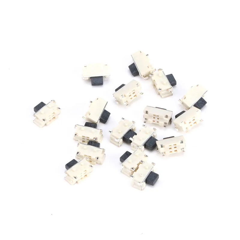 20Pcs/Lot Micro Switch 2x4x3.5MM Bracket Tact Switch 2*4*3.5mm keys Side buttons Switch SMD MP3/MP4