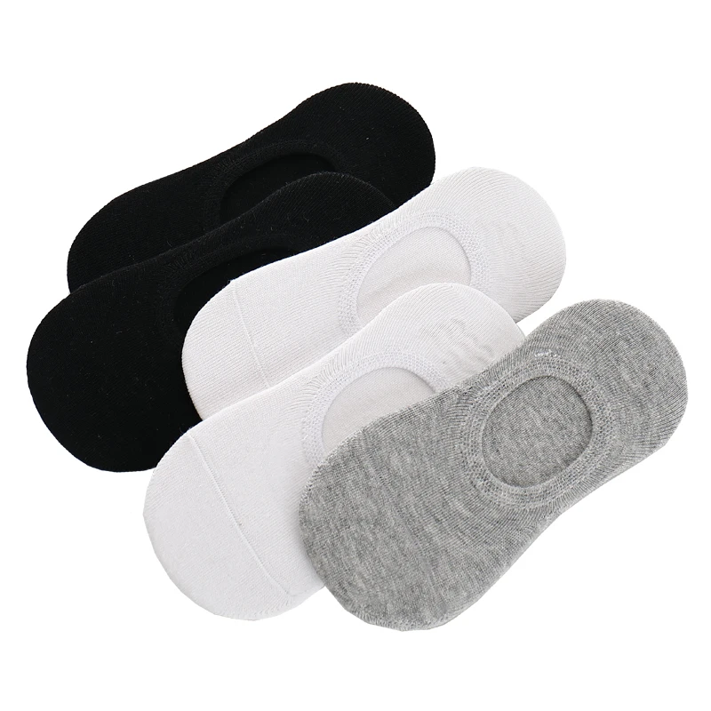 Kids Boys Socks Slippers Cotton Non-slip Silicone Invisible No show Boat Socks Girls Children Stealth Socks Short School Pairs