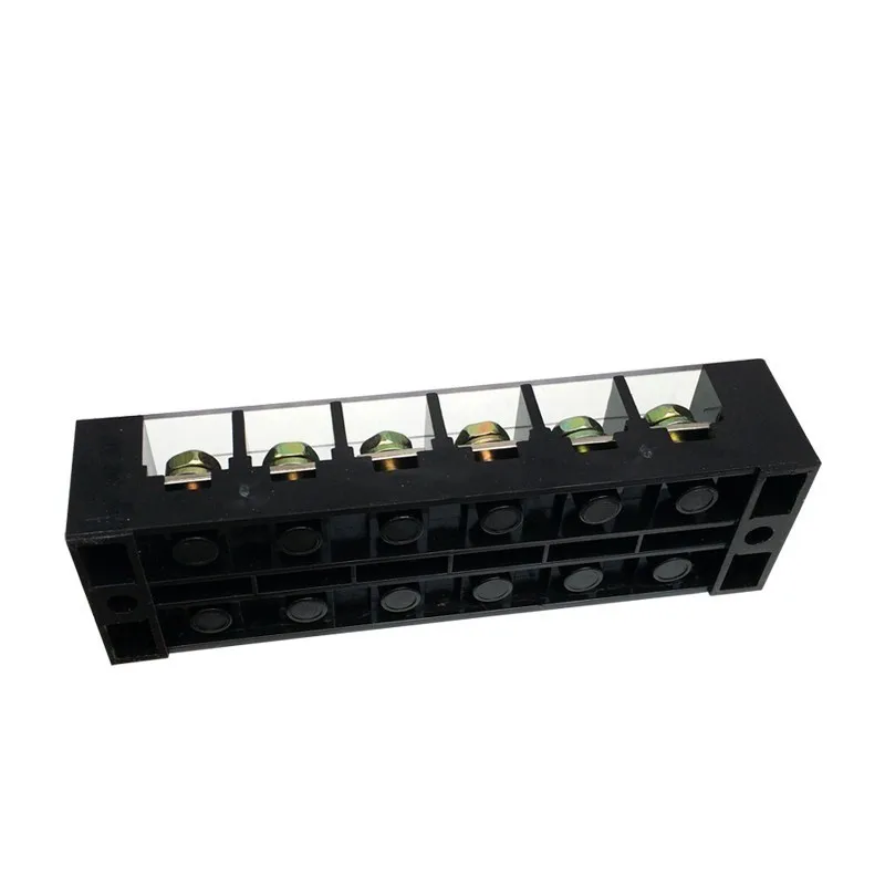 Terminal Blocks TBC-6006 TB-606 60A/6P 600V Connection Dual Row Terminals Copper with 12 screws 0.5-10mm2