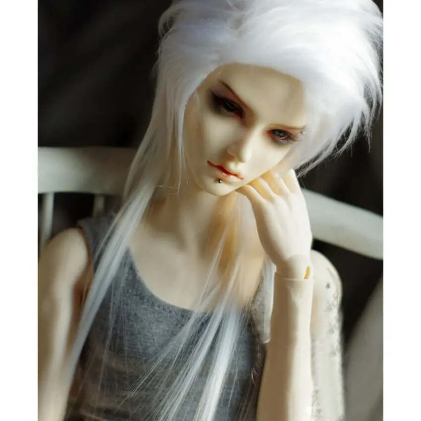 

[wamami] White Wool Hair Extention/Wig Hair For 1/3 MSD 1/3 1/6 SD DZ AOD BJD Doll