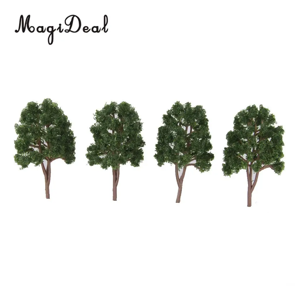 Árboles decorativos para maqueta de tren – Verde oscuro 7,5 cm - imagen 3