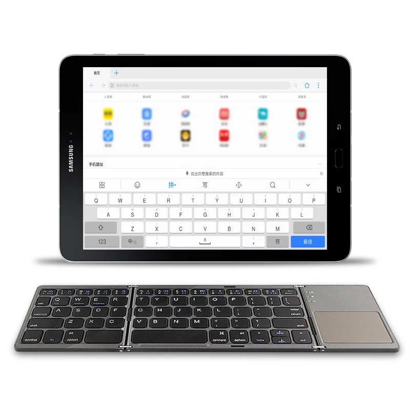 Imagem -03 - Capa para Tablet com Teclado Sensível ao Toque para Samsung Galaxy Tab a 10.12023 a6 10.5 2023 s7 11 s7 Mais Plus 12.4 s6 Lite 10.4 s4 S5e s6 10.5