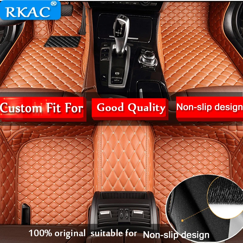 RKAC  Custom car floor mat for BMW Toyota peugeot Mitsubishi Mazda HONDA Hyundai nissan Skoda Subaru car-styling auto sticke