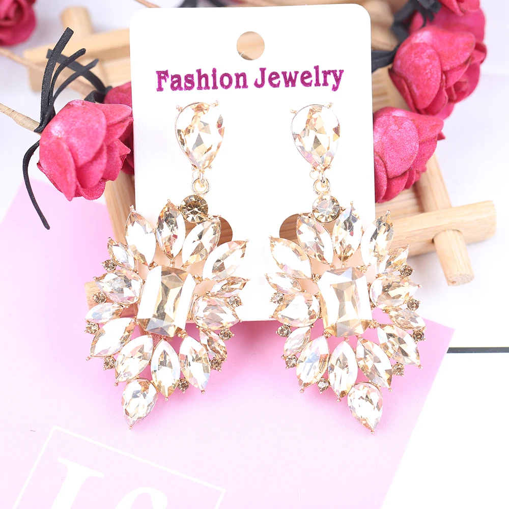 VEYO Luxury Crystal Dangle Earrings for Women Vintage Earrings Fashion Jewelry New