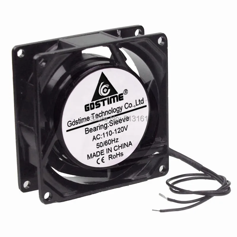 1000 cái/lốc 8025 s 80 mét 80x80x25 mét AC 110 v 120 v Kim Loại Công Nghiệp Mát xả Quạt Làm Mát