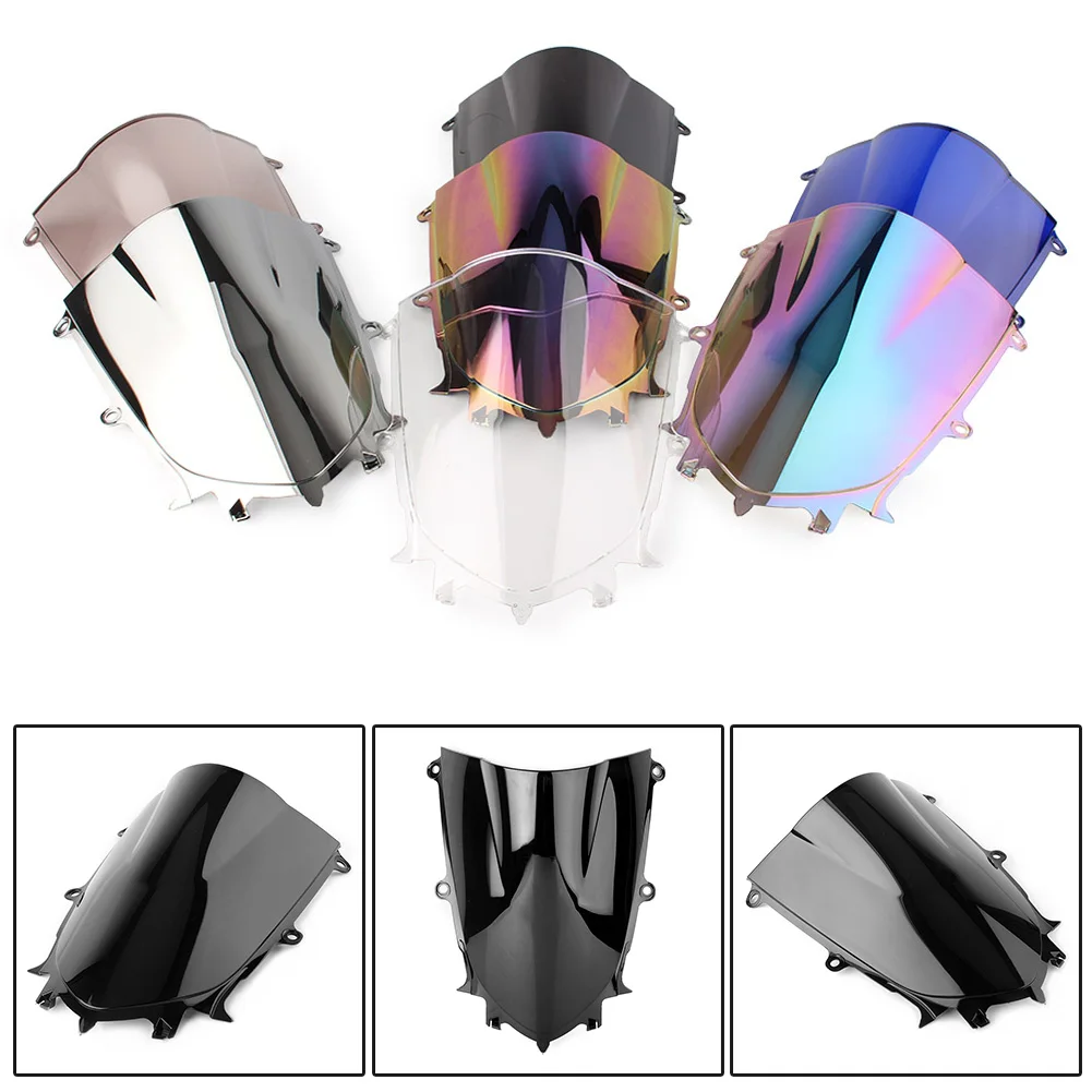 

R6 2017 2018 Windshield Windscreen Double Bubble For Yamaha YZF-R6 600 2017 2018 Motorcycle ABS Plastic