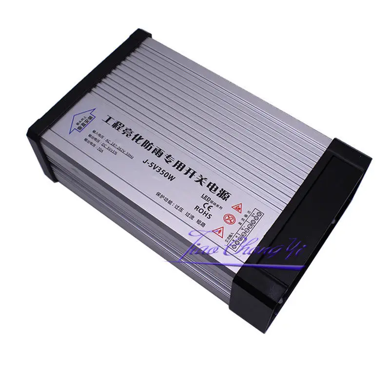 Rainproof Power Source DC5V 70A 350W Outdoor Switching power supply for LED display Strip light