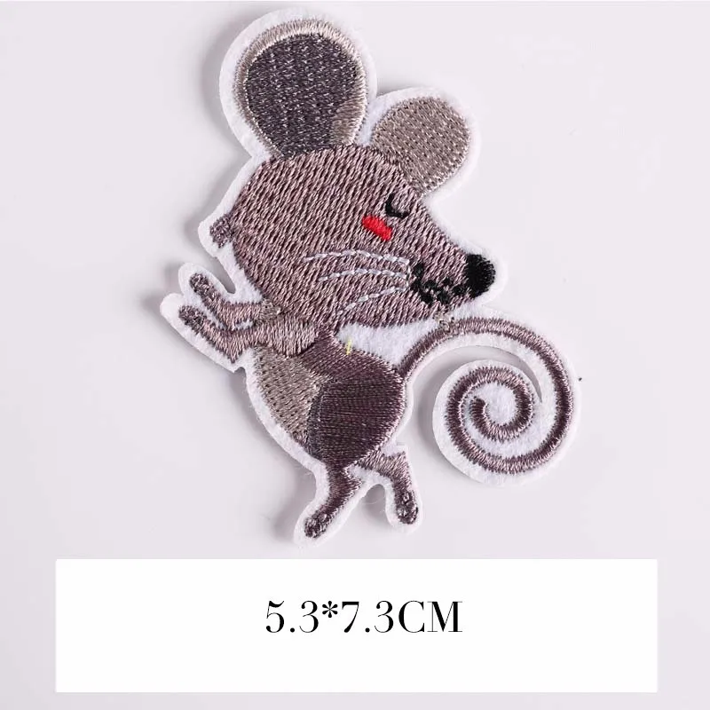 PGY 1PCS Cartoon pineapple Kiwifruit Patches Mouse Embroidery Iron Patches for Clothing DIY Ice cream Foods Stickers Appliques image 6