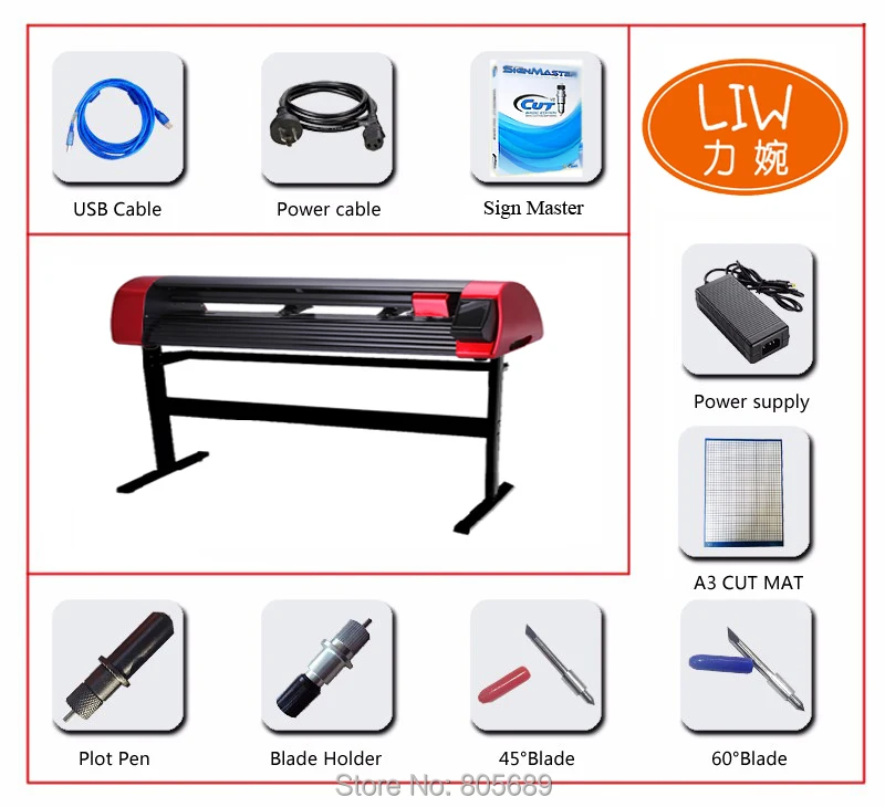 

Laser fabric cutting plotter vinyl cutter and plotter for reflective film 48 inch 1350mm free shipping