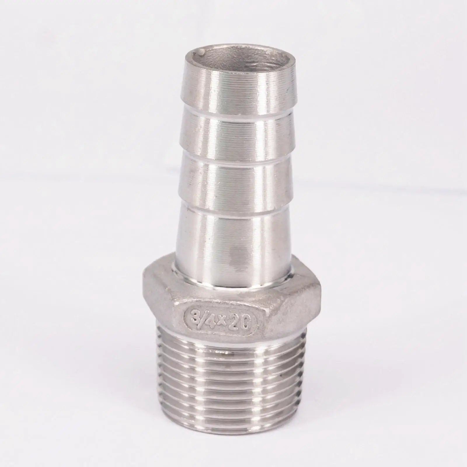 1/2 "Bspt Man X 12 Mm Slang Prikkeldraad 304 Roestvrij Staal Pijp Slang Staart Connector 230 Psi