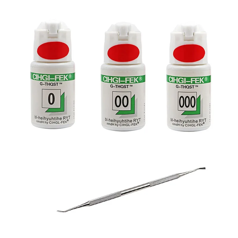 1 bottle Dental Thread Disposable Gingival Retraction Cord Green Knitted Cotton Gum Line Dental Gingival Retraction Picker Tool