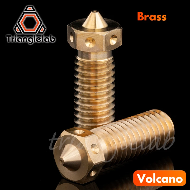 R trianglelab Top quality BRASS volcano Nozzle for 3D printers hotend for volcano hotend 、CHC PRO KIT 、RAPIDO UHF HOTEND