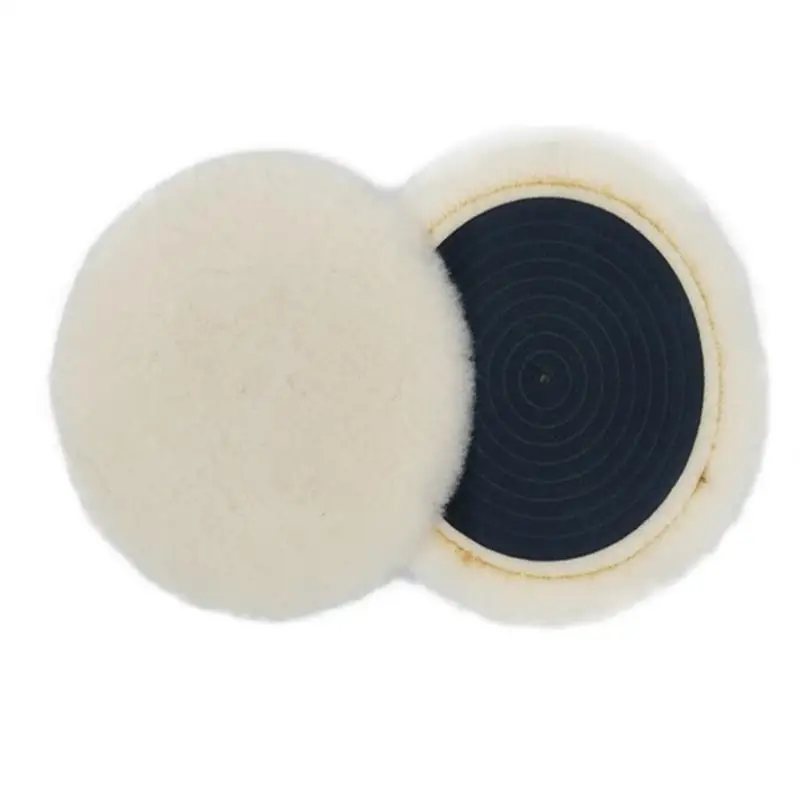 5 Inch 125mm Car Wool Ball Polishing Plate Auto Polishing Waxing Wool Wheel Self-adhesive Flocking Wool Felt