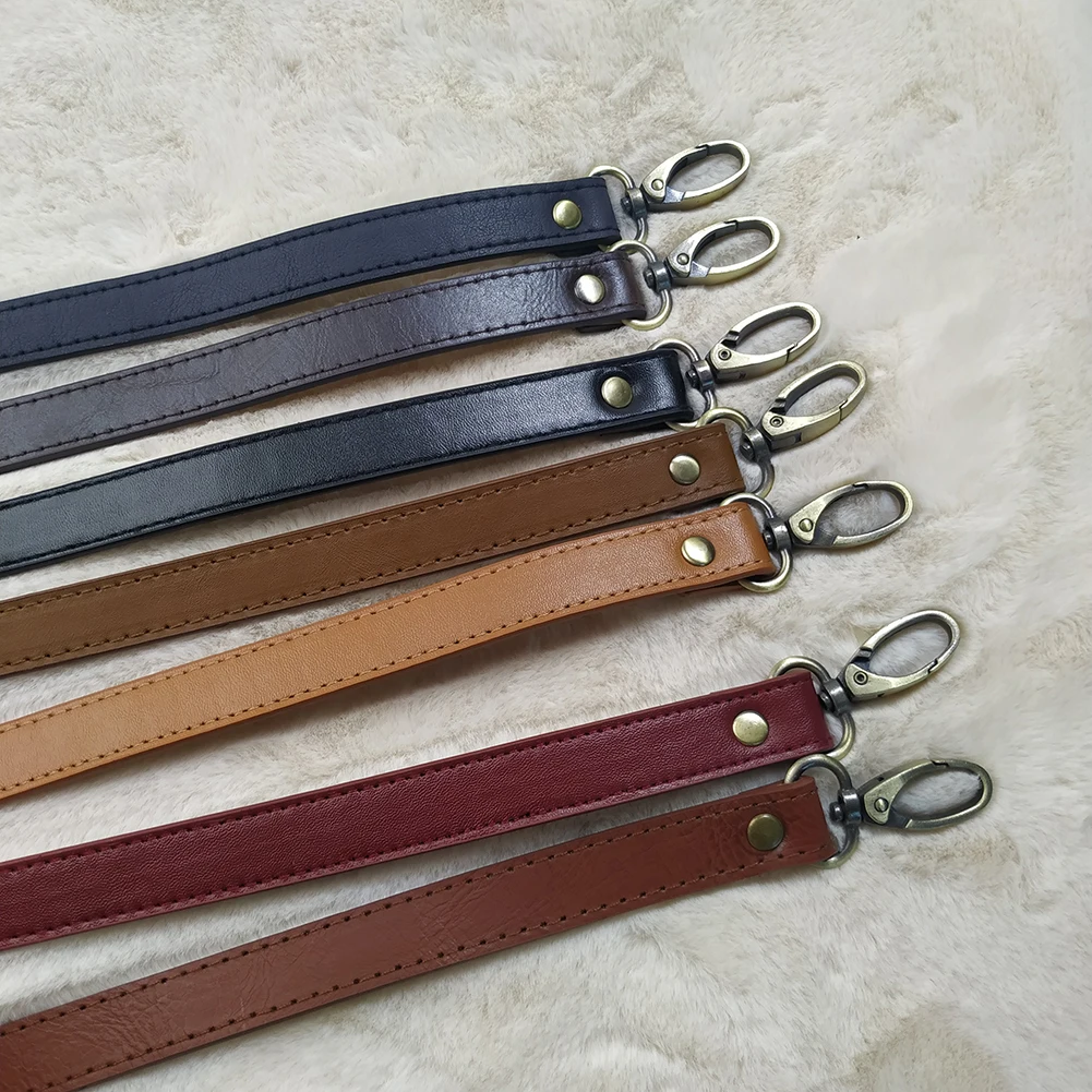 New 120cm Adjustable Bag Strap Handbag DIY Handle PU Leather Shoulder Bag Strap Belt Buckle Fashion Shoulder Crossbody Bag Belts