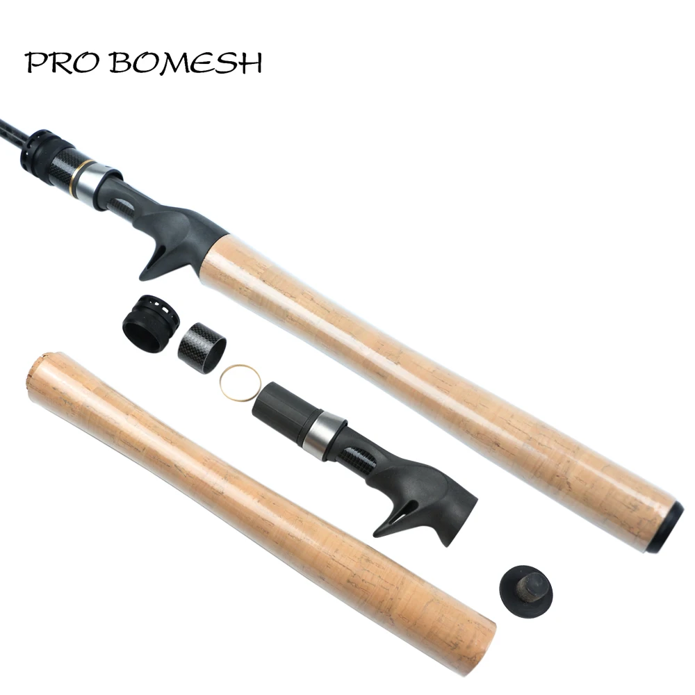 

Pro Bomesh 1Set Fuji ACS Reel Seat + 3A Grade Cork Aluminum Locking Nut Casting Handle Kit DIY Fishing Rod Accessory