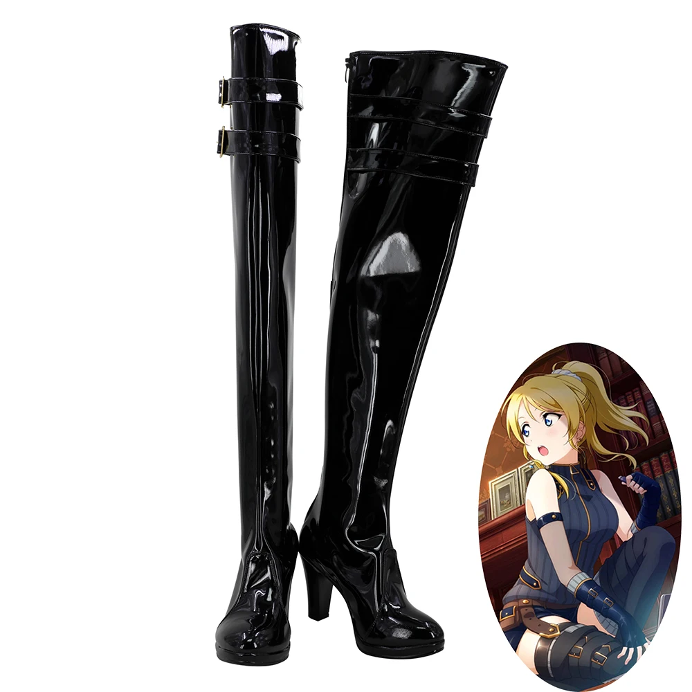 LoveLive!Sunshine!! Eli Ayase Ellie Uniform Cosplay Shoes Women Boots