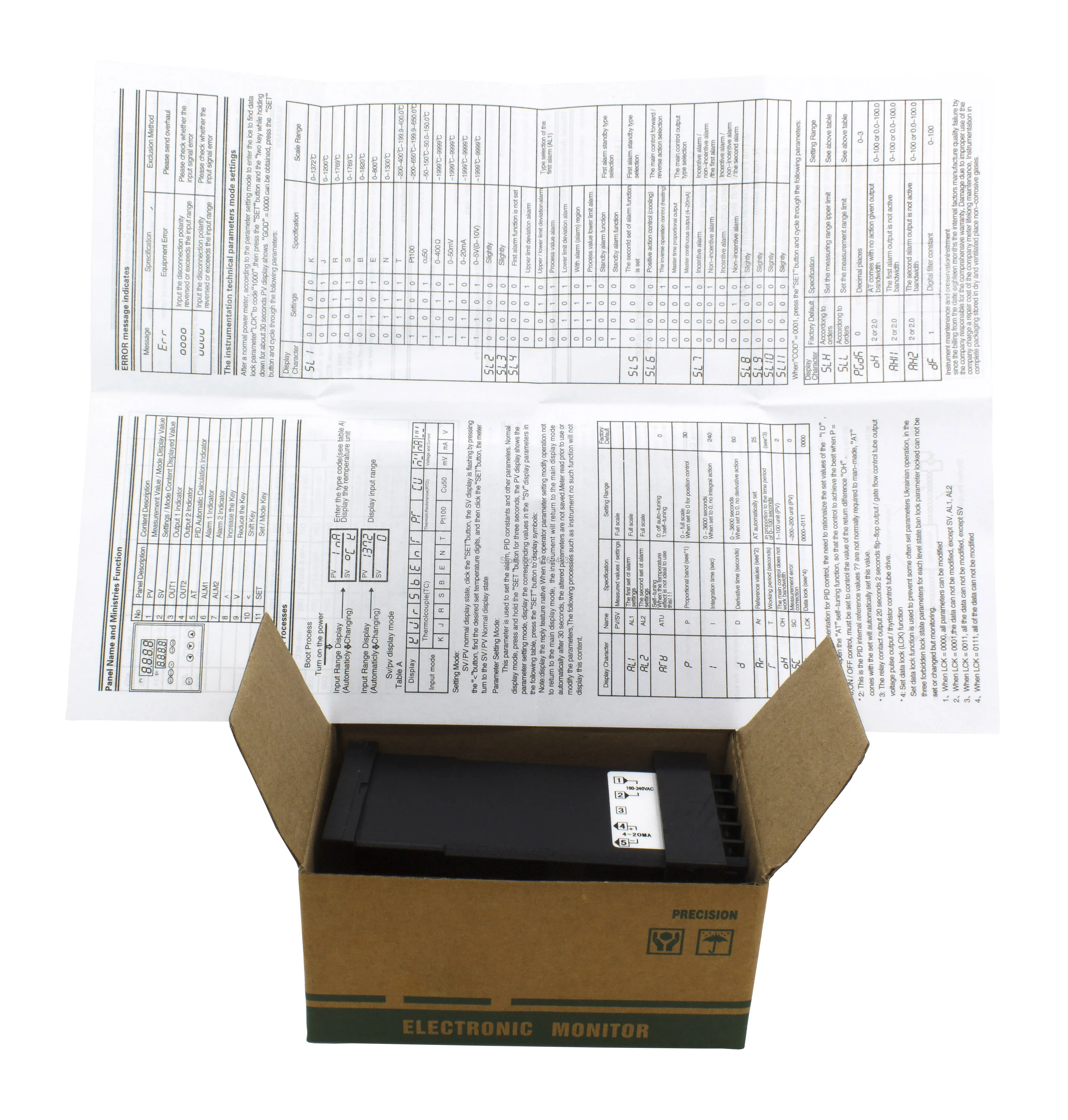 REX-C100 4-20mA output thermocouple RTD input temperature controller