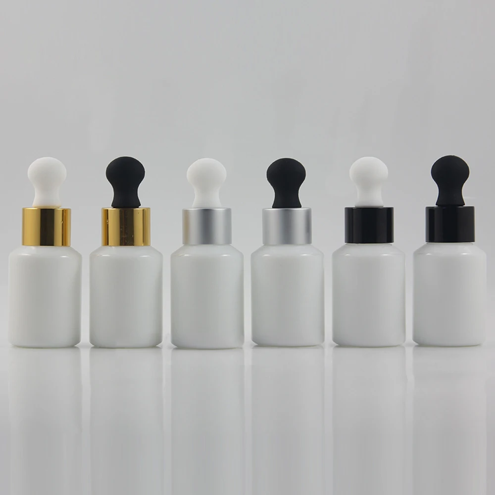 

White shoulder glass bottle 30ml opal white ctystal essential oil bottle wholesale