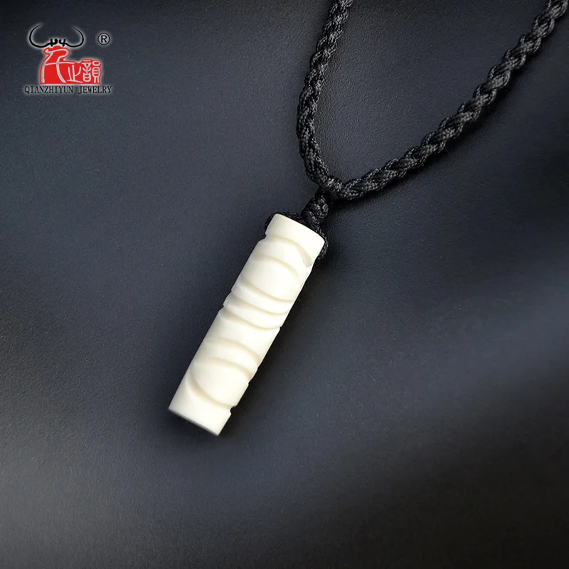 GX058 Hot Sale Maya necklace yak bone necklaces Indian pendant Primitive tribes jewelry Handmade TIKI Choker for surfing