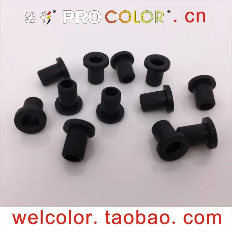 T shaped silicone rubber Hollow small bushing plug parts grommet single hole stopper OD 9/32