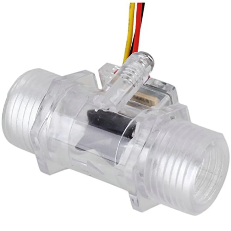 Medidor de flujo Digital US211M Lite, USN-HS21TT transparente, 1-30L/min, lector de flujo de 5V, Compatible con nuestro sensor de flujo, sin temperatura