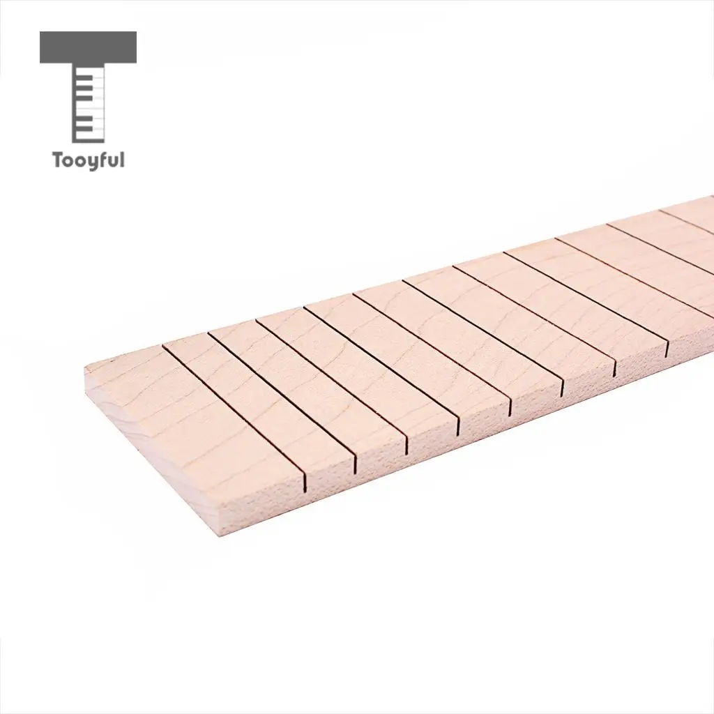 Tooyful Exquisite Maple Wood 22 Fret Electric Guitar Fingerboard Fretboard Luthier Tool Musical Instrument Parts