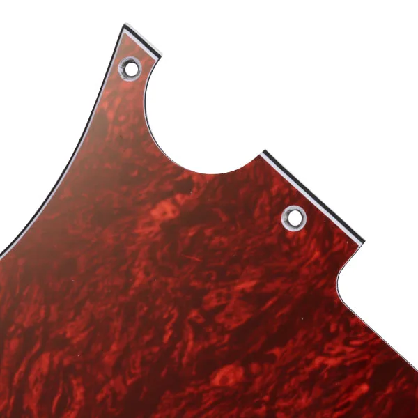 Celluloid and PVC Red Tortoise Shell Pickguard 3 Ply 8 Hole For Telecaster Guitar