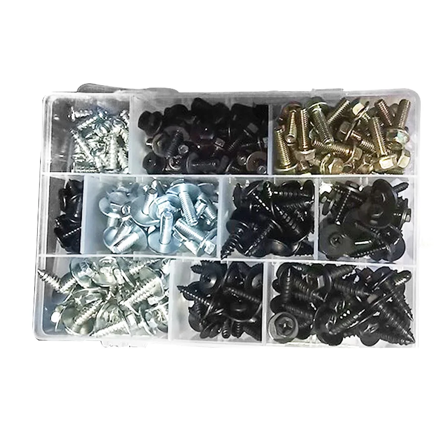 220Pcs Self tapping Screws kit Mixed Fixed Auto Car Body Fender Screws Metal Rivet Fastener M4 M5 M6