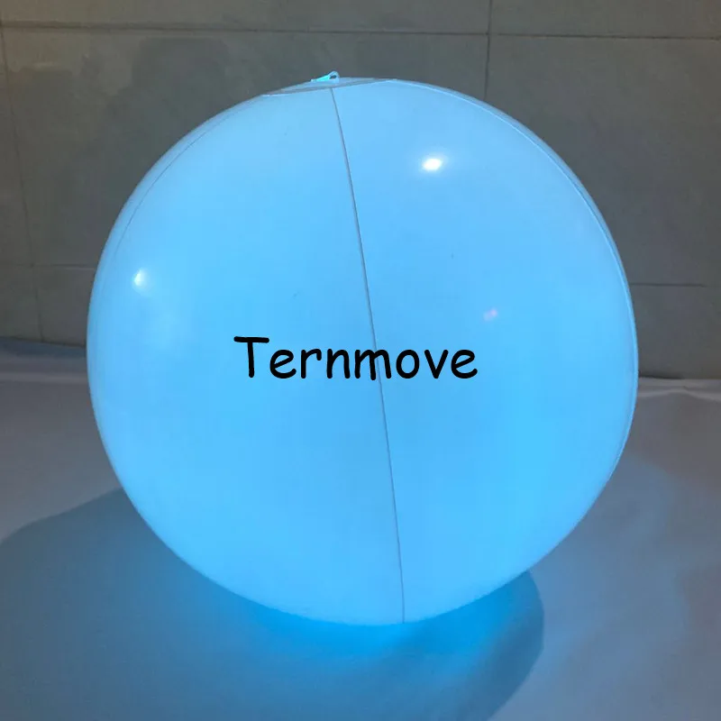 Schwimmen Party Dekor Große PVC Aufblasbare LED Beleuchtung Strand Ballon Led Wurf Ball für Konzert Weihnachten leuchten spielzeug