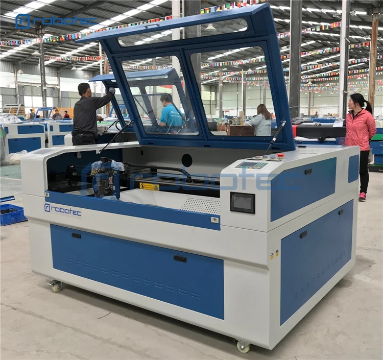 Máquina de corte de hierro y acero 1390, cortador láser de Co2 de 150W, máquina de corte y grabado láser con Ruida para Metal no metálico