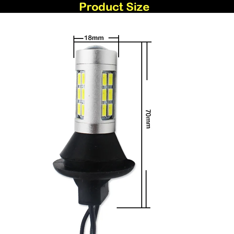 iJDM 7440 W21W T20 LED White/Red Dual-Color 1156 P21W 7506 LED  Bulbs For Car Backup Reverse Lights & Rear Fog Lamp Conversion