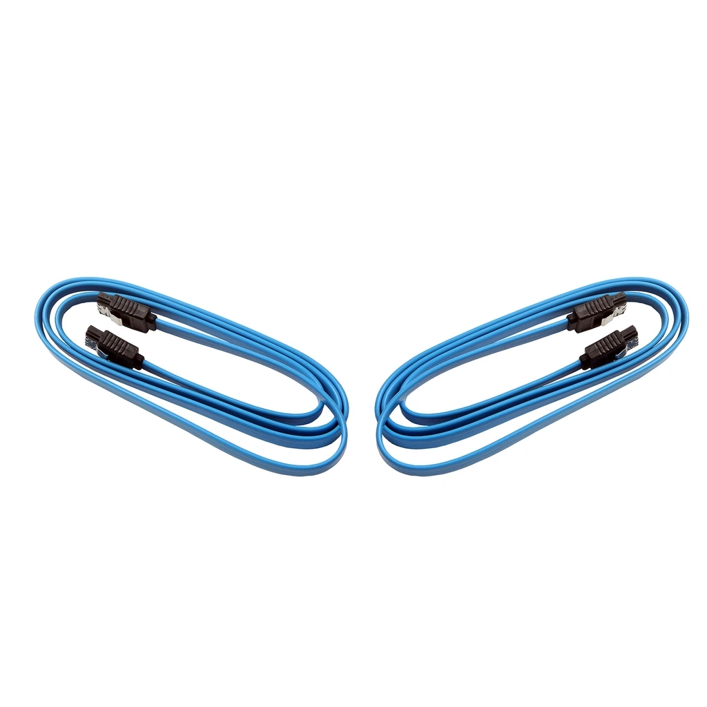 2pcs 1M SATA 3.0 III SATA3 SATAiii High Speed 6GB/s Data Cable Cord Straight to Straight HDD SSD SATA III Extension Cable