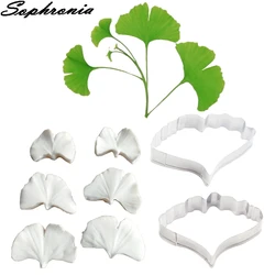 Ginkgo Biloba Flower Silicone Kitchen Molds for Handicrafts Fondant Sweets Cookie Baking Supplies Table Decorations Pastry Party