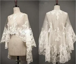 Veste en Dentelle Blanche Ivoire pour Femme, Châle de Mariage, à la Mode, 550 BIDAL, Nouvelle ixdes Patients