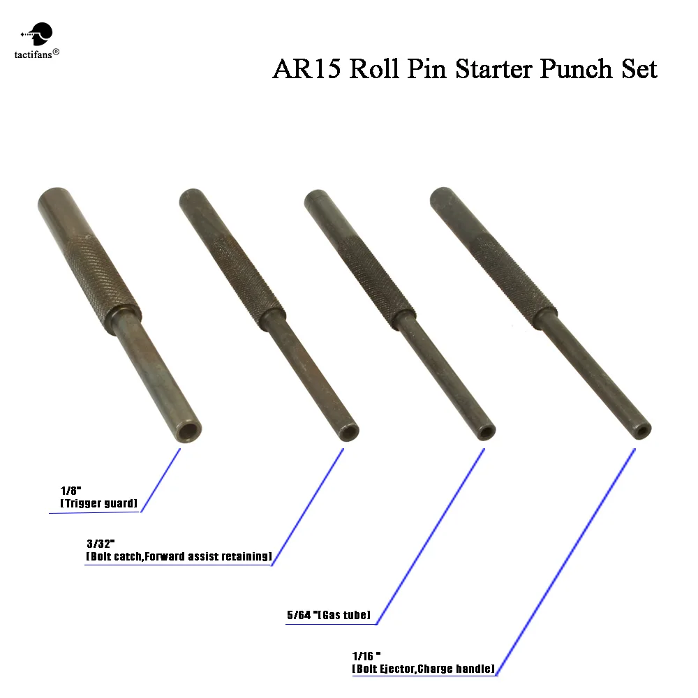 

Ultimate Gunsmith Roll Pin Starters Arms Punch Set AR15 M4 M16 Rifle 4pcs Armorer Steel Army Hunting Paintball Accessories