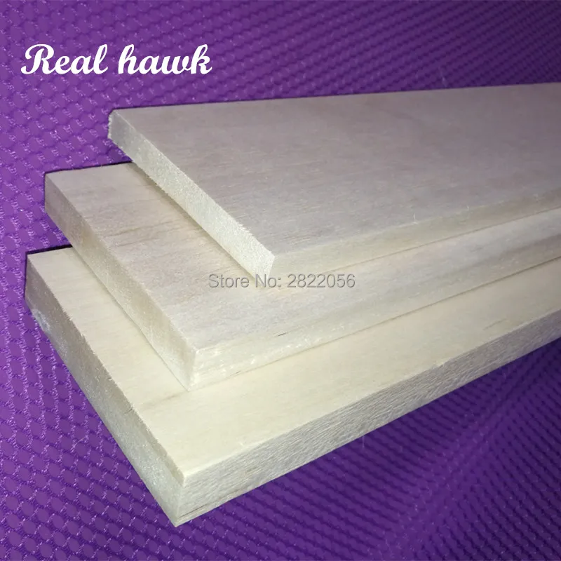 5pcs 600x100x6/7/8/9/10/12/15/20mm AAA+ Model Balsa wood sheets for DIY RC model wooden plane boat material