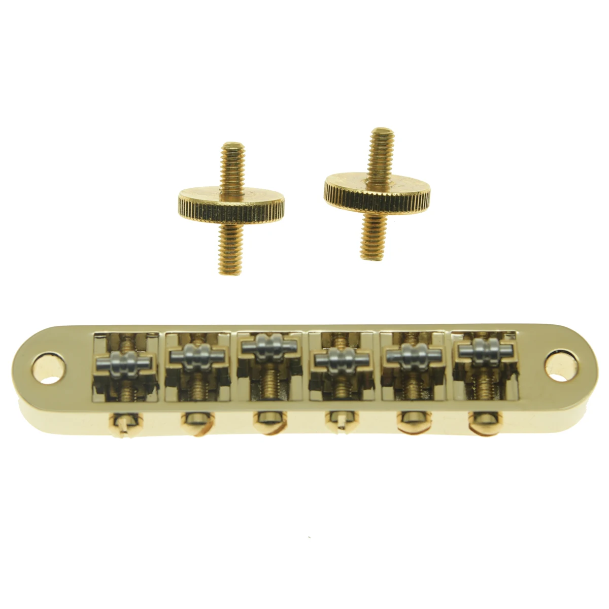 Dopro Guitar Roller Saddle Bridge Tune-O-Matic Bridge For Gibson Les Paul,SG,ES Dot,Gretsch Bigsby T-O-M with M4 Posts