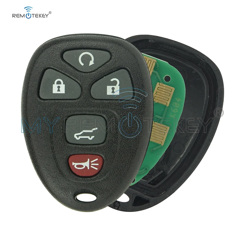 Remtekey OUC60270 remote fob 5 button 315Mhz for GMC Acadia Yukon 2007 2008 2009 2010 2011 2012 2013 2014