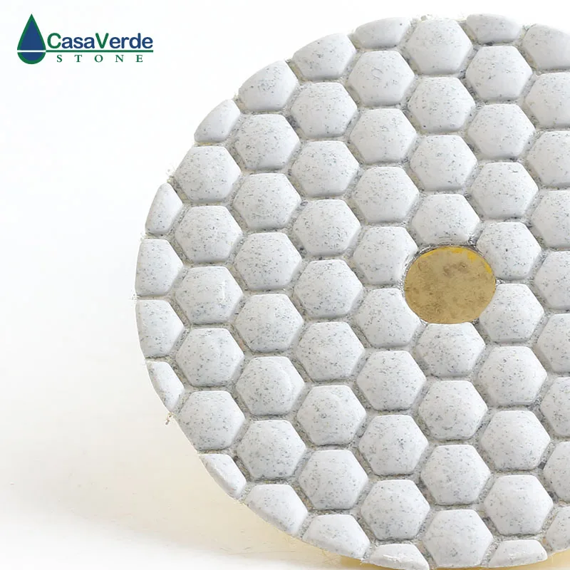 7pcs/lot 2.0mm thickness Dry Flexible Polishing Pad 3 Inches Diamond Sanding Disk For Granite Marble 80mm Dry Polishing Stone