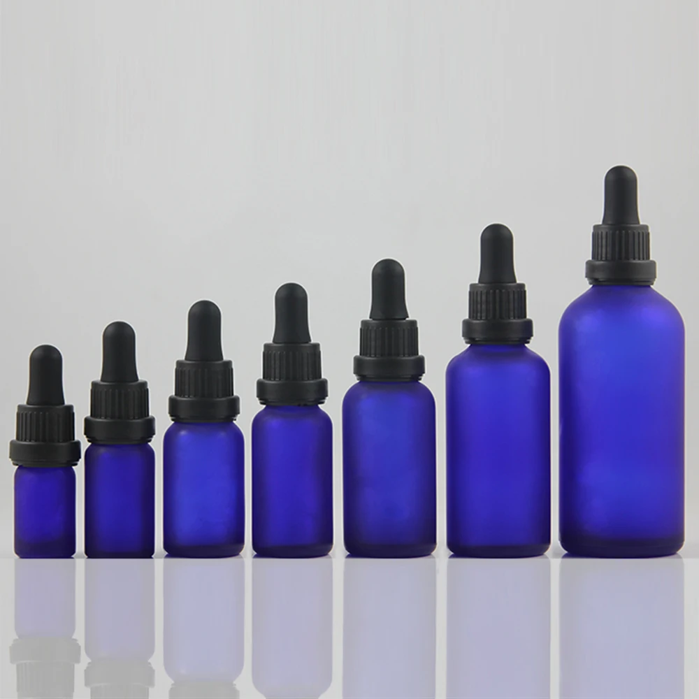 

essential oil bottle glass 15ml frosted custom perfume container with dropper, empty glass dropper bottle refillable bottle