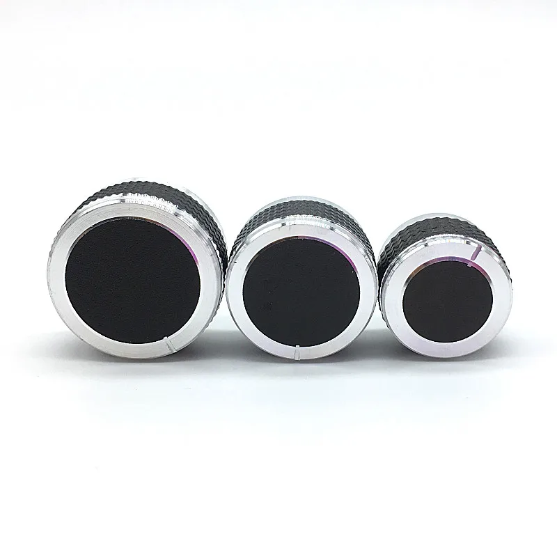 2pcs D Axis Car Volume Knob Power Aplifer Volume Knobs Potentiometer Switch Caps 20 23 26x13mm Half Shaft Plum Shaft